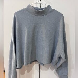 Blue cropped sweater